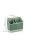 Hermia 2LIBNM-8052 Organizadores Plástico Verde 2 Piezas 16.5x10x14cm